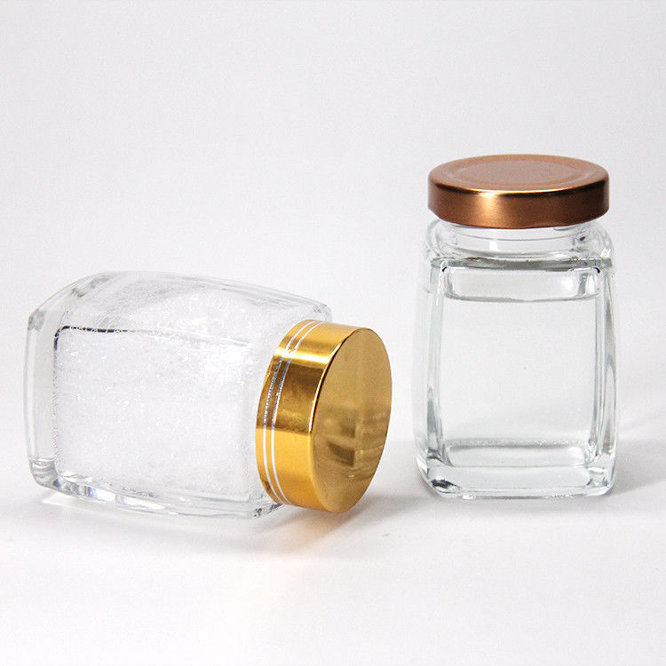 Voedingsmiddelen 220 ml 280 ml 380 ml 500 ml Vintage overdekte theekanister honing glaspot met dop