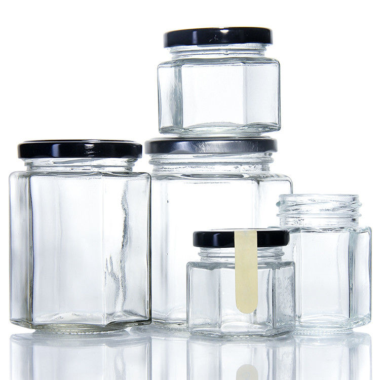 Voedingsmiddelen 220 ml 280 ml 380 ml 500 ml Vintage overdekte theekanister glazen pot met dop