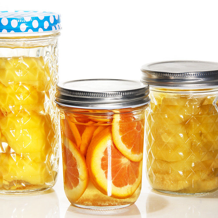 Nieuw ontwerp Transparante ronde vorm Glas Jam Pickel Jar Glas Jar Voor opslag