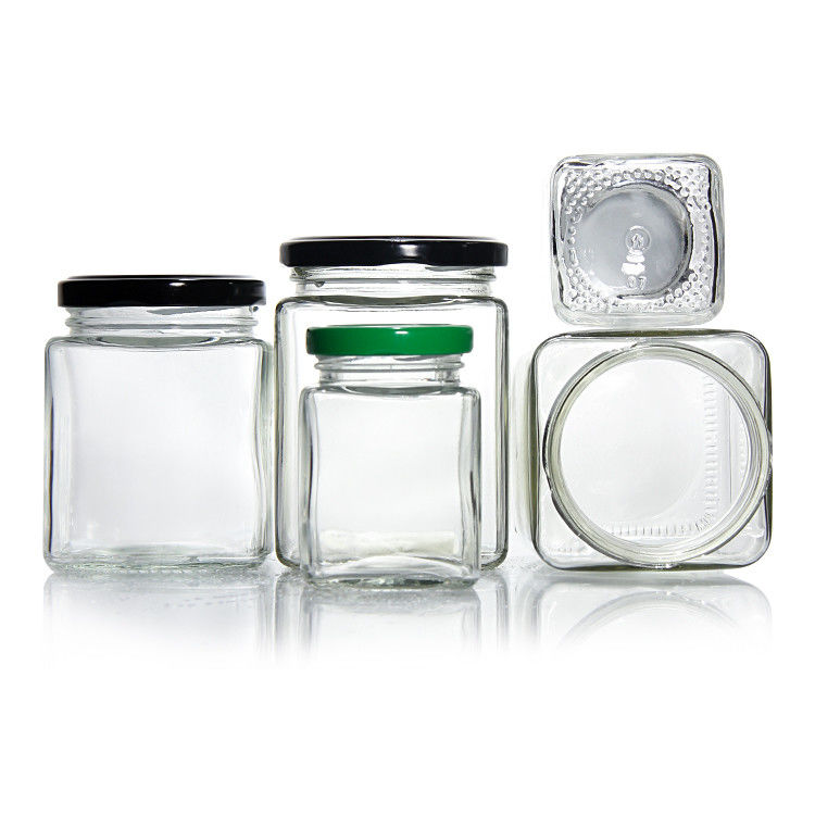 Duurzame heldere glazen voedselpot 100 ml 240 ml hoogverzegelde opslagcontainer voor fruit