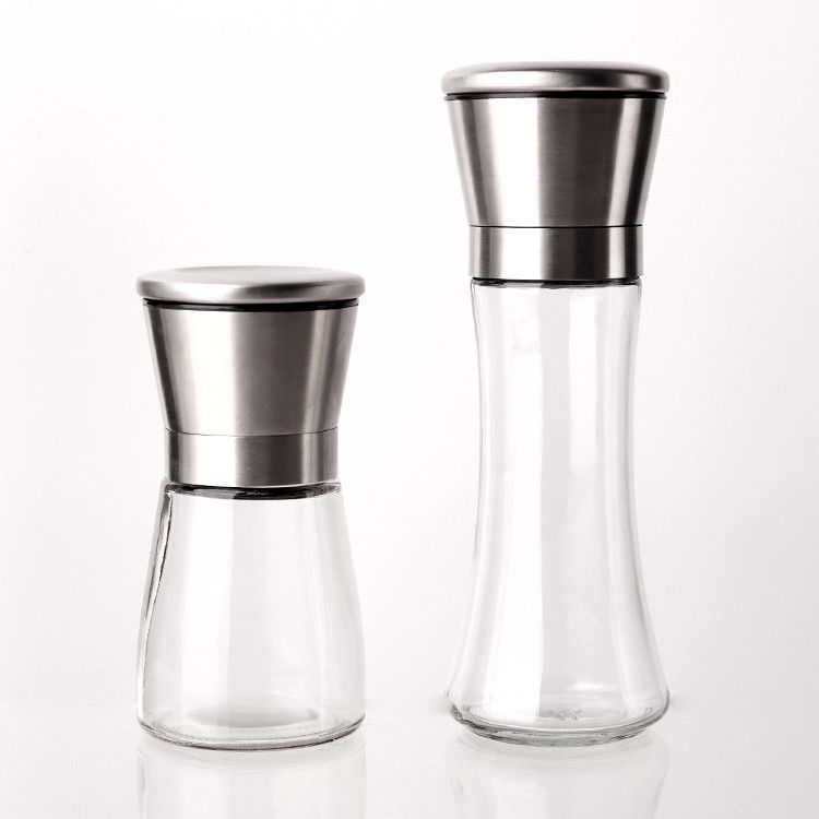 Aanpasbaar logo verschillende stijlen 40Z 8OZ glazen kruidenpotten met shakertoppen deksels voor kruiden