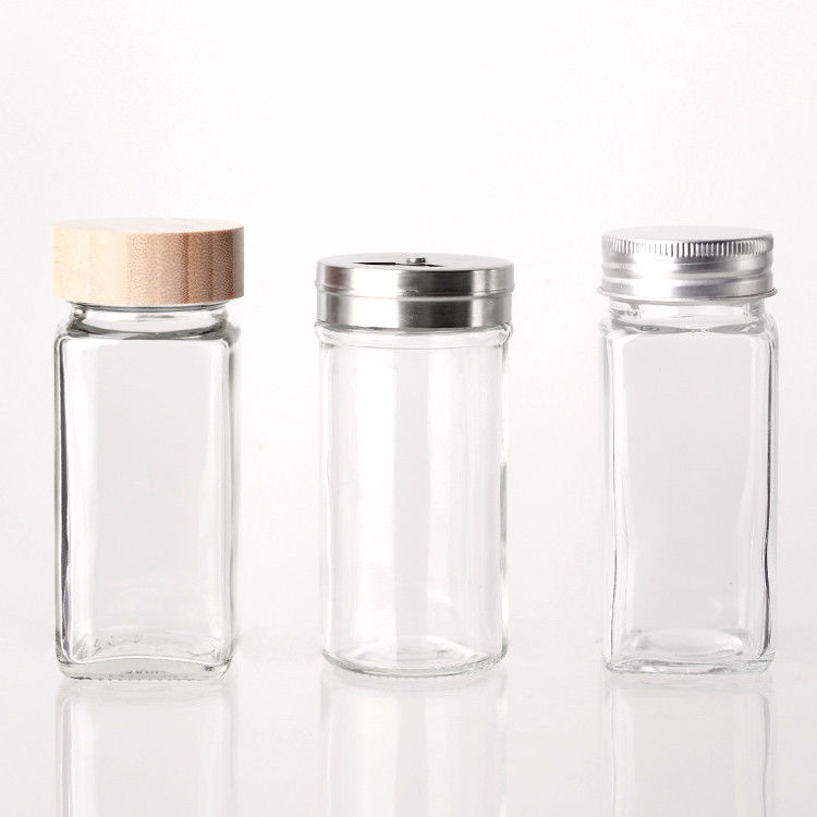 3.5oz 100ml Keuken Accessoires Kruiden Glas Spice Jar Set Voor Suiker Zout Peper