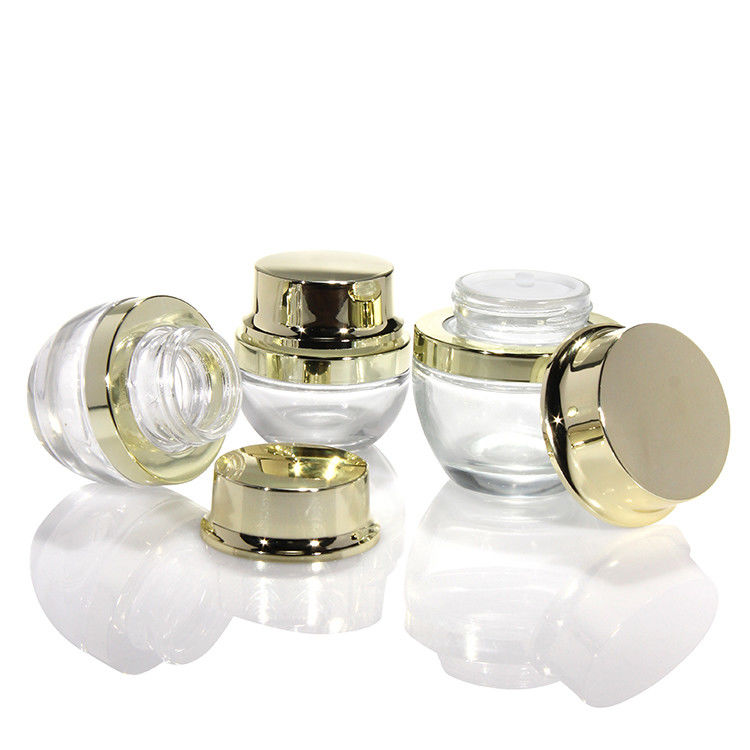 Glaspotten voor crème Groothandel 5Ml 10Ml 15Ml 20Ml 30Ml 50Ml Cosmetica Glaspotten voor haarcrème met deksel