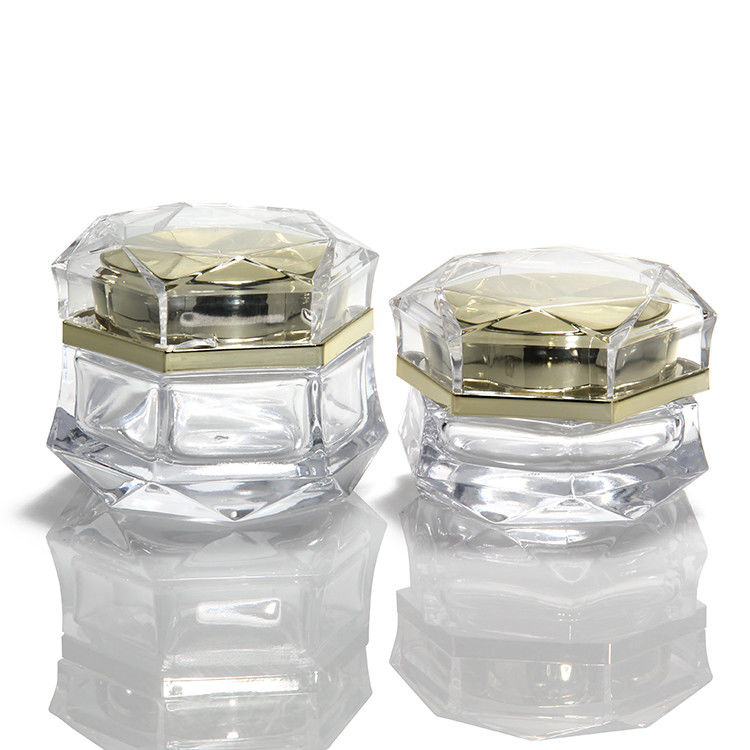 Kleine heldere glazen crème potten hand oogcrème heldere vierkant glas cosmetica crème potten