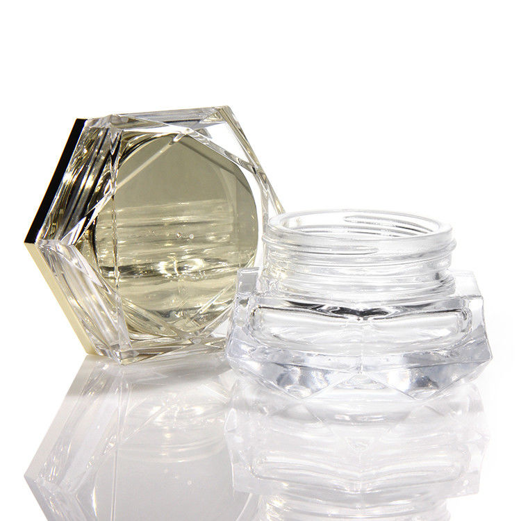 Kleine heldere glazen crème potten hand oogcrème heldere vierkant glas cosmetica crème potten