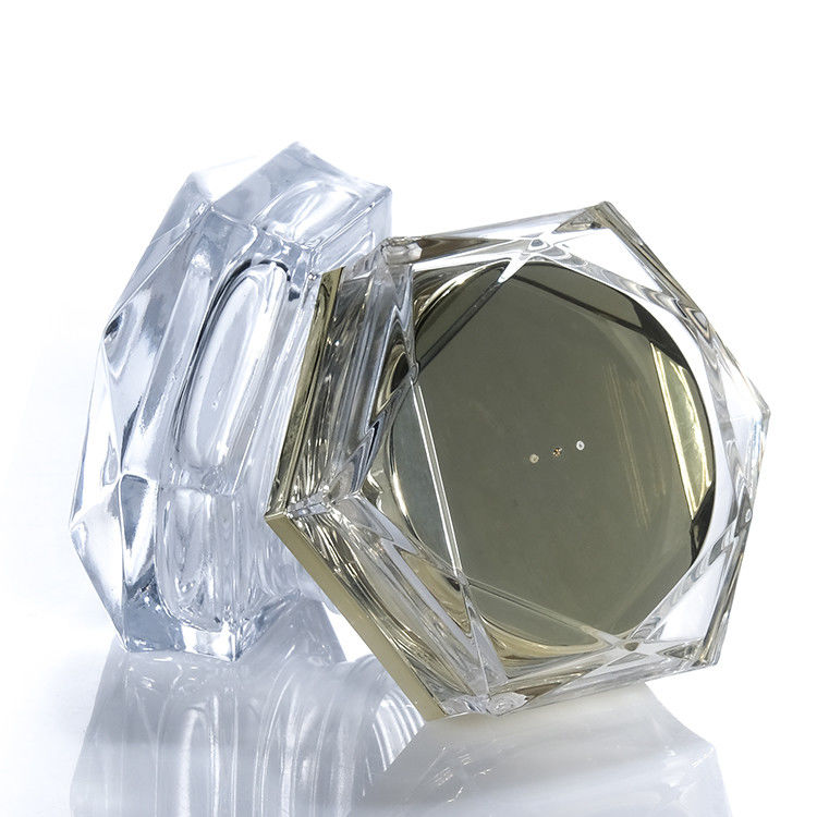 Kleine heldere glazen crème potten hand oogcrème heldere vierkant glas cosmetica crème potten
