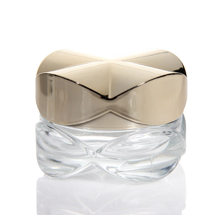 Glascrème potten Cosmetische verpakking Leeg 15ml 20ml 30ml 50ml Amber Clear Glass Skin Body Lotion Creme pot
