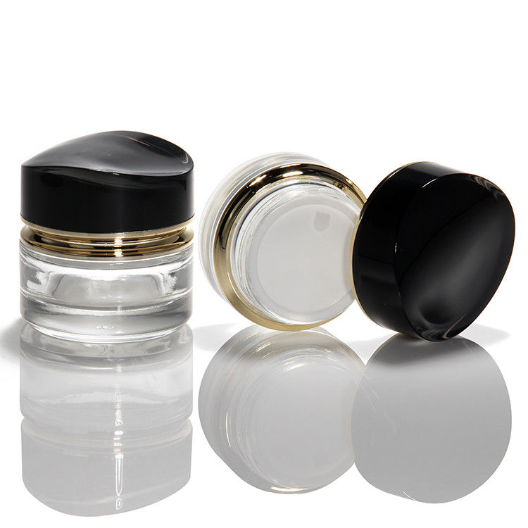 Luxe glazen crème pot 50g 30ml lege huid glazen crème pot cosmetica pot met deksel
