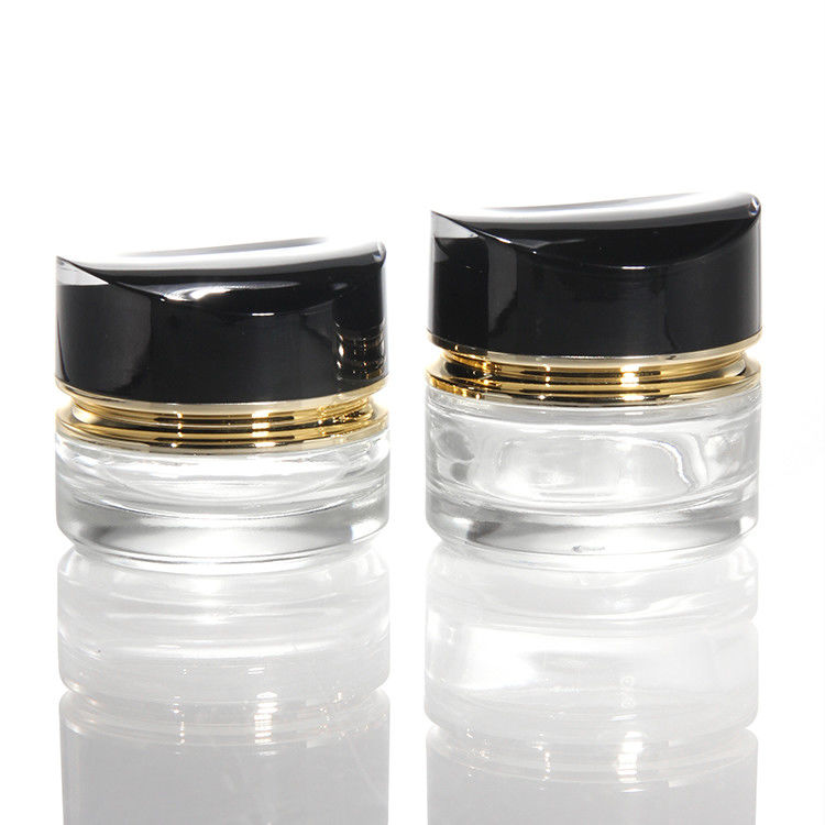 Luxe glazen crème pot 50g 30ml lege huid glazen crème pot cosmetica pot met deksel
