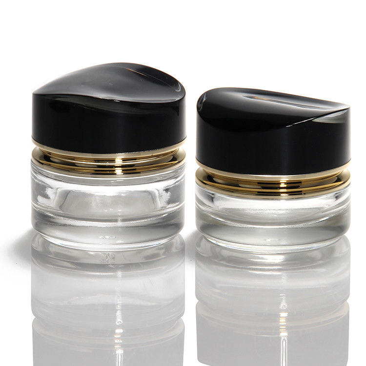 Luxe glazen crème pot 50g 30ml lege huid glazen crème pot cosmetica pot met deksel