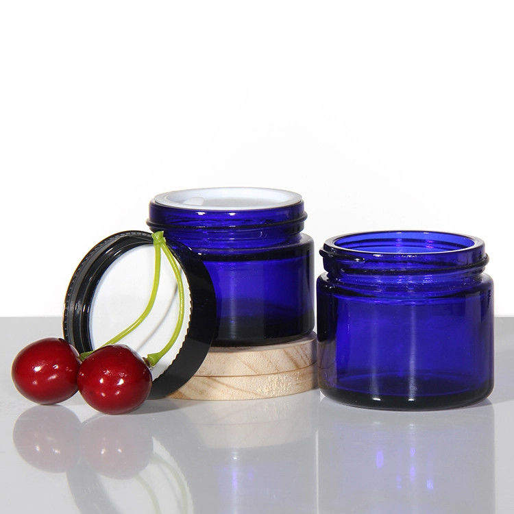 Glaspot Creme Aanpasbaar logo Cremepotten Cosmetische flessen Voor vochtinbrengende crème 50g 100g 200g