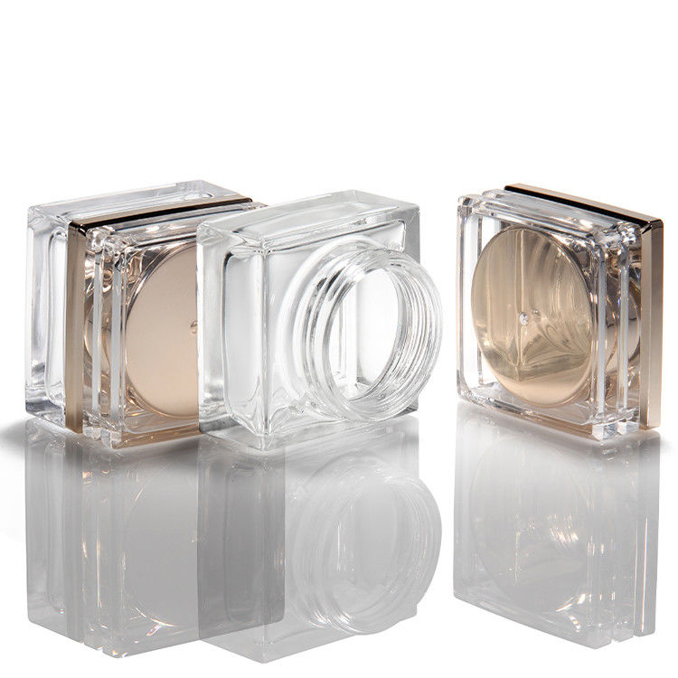 Persoonlijke lege glazen fles met deksel van rozengoud 5 ml-50 ml luxe gezichtslotion cosmetische containers