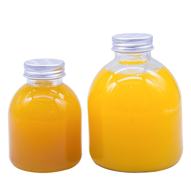 Aanpassing Flask Glasfles 200ml Plat Glas Koffiedrank Koffiedrank Flessen Met Aluminium Kap