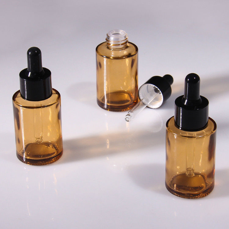 Leeg 15 ml 30 ml bevroren glazen gezichtsolie serumfles Verpakking Glazen pomp Cosmetische serum olie druppelfles