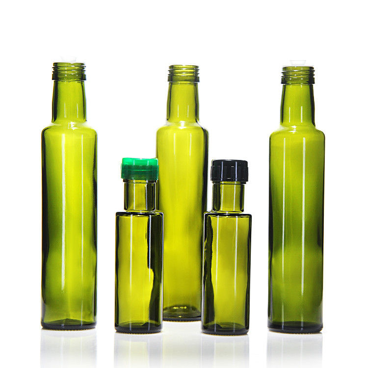 500 ml 750 ml vierkant platte olijfolie glazen flessen met kurk of schroefdeksel