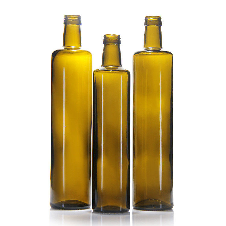 Voedingsmiddelen 250 ml 500 ml 750 ml heldere ronde Marasca-glasflessen met kap