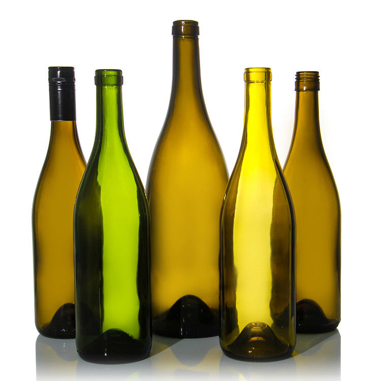 32 oz 750 ml aangepast Bourgogne wijn glas ronde fles met kurkstop
