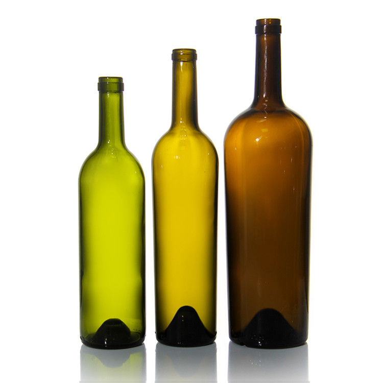 Custom Label 500 ml 750 ml Frosted Clear Black Round Wine Flasjes voor bruiloft