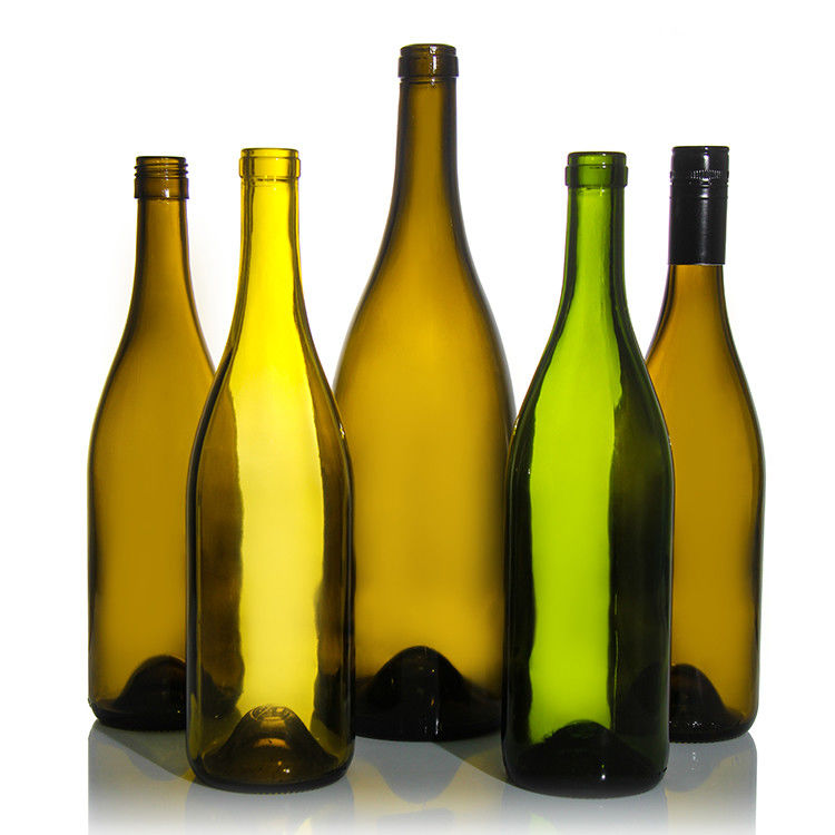 Luxefabrikanten Champagne 375 ml 750 ml Rode wijnfles donkergroen lege glazen flessen met deksel