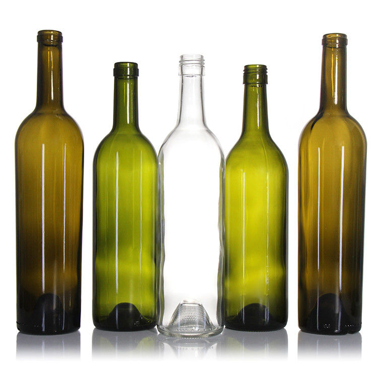 Luxefabrikanten Champagne 375 ml 750 ml Rode wijnfles donkergroen lege glazen flessen met deksel
