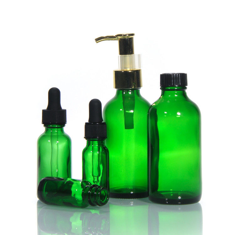 Kleurloze luxe glasfles Glasfles met pomp lotion Glas cosmetische flessen