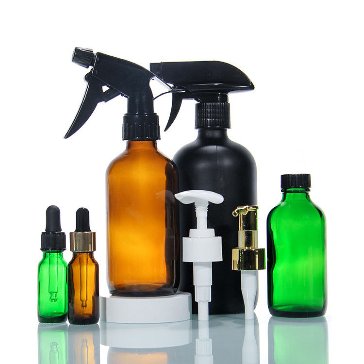 Kleurloze luxe glasfles Glasfles met pomp lotion Glas cosmetische flessen
