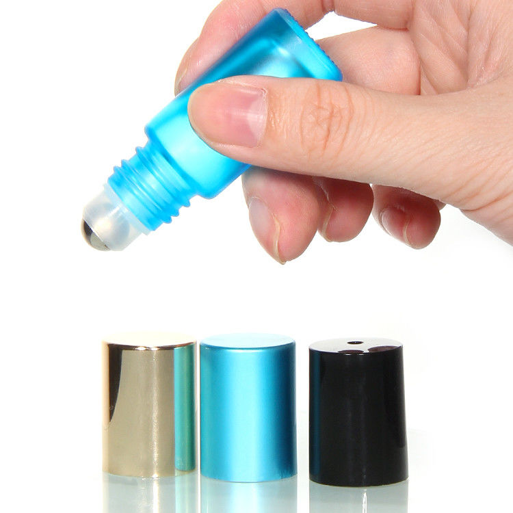 Custom 5Ml 10Ml 15Ml Glas Parfum Roll On Flasche Met Roerbal Van Roestvrij Staal
