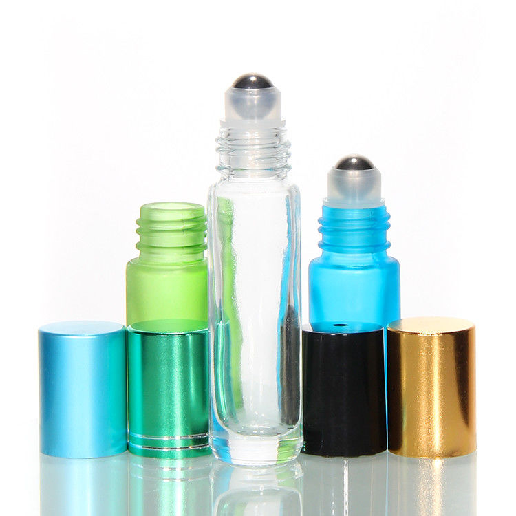 Nieuwe Essentiële Olie Roller Glasflessen Stalen Bal 10 ml Rol Fles Amber Roll On Parfum Fles