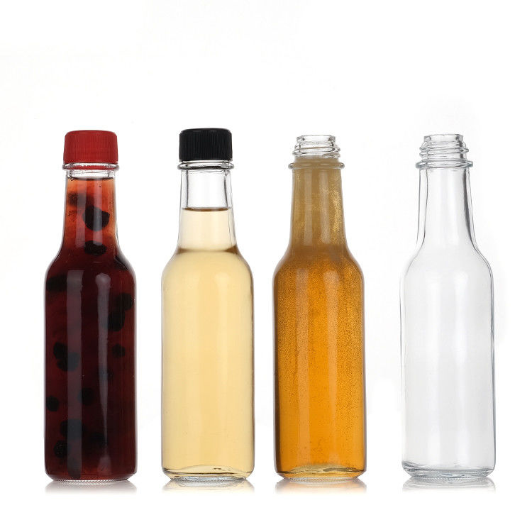 Fabriek Groothandel 5 oz 8 oz Woozy Flessen Ketchup Peper Sauce Glasfles Met Pp Deksel