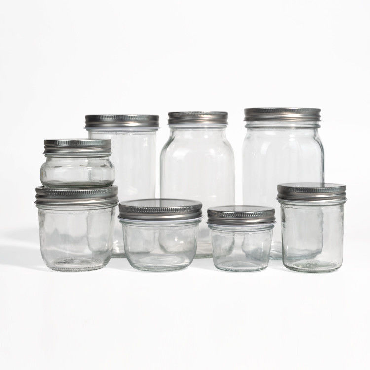 Custom 380ml 470ml 750ml 1000ml 16oz 24oz 32oz Wide Mouth Mason Glass Jar Met Deksel in Bulk