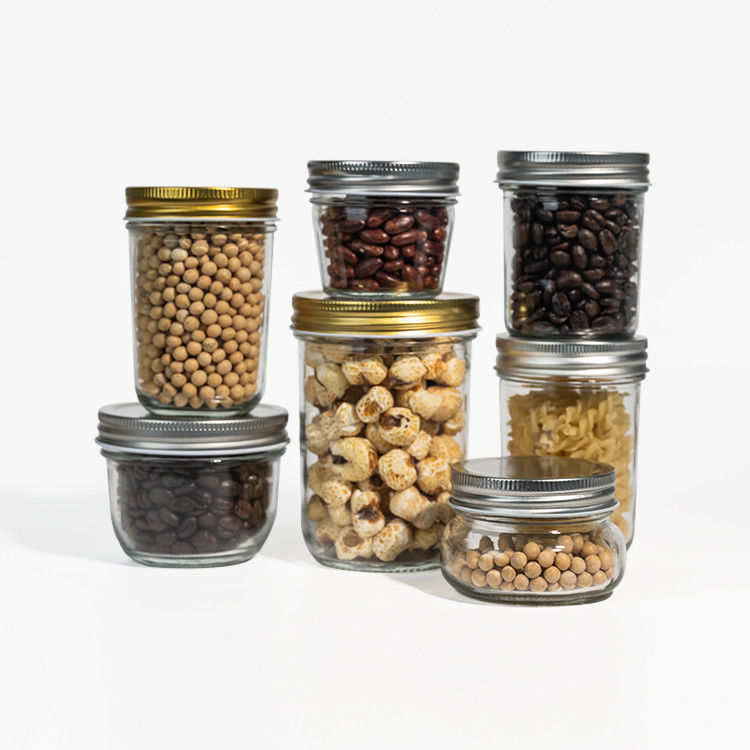 Custom 380ml 470ml 750ml 1000ml 16oz 24oz 32oz Wide Mouth Mason Glass Jar Met Deksel in Bulk