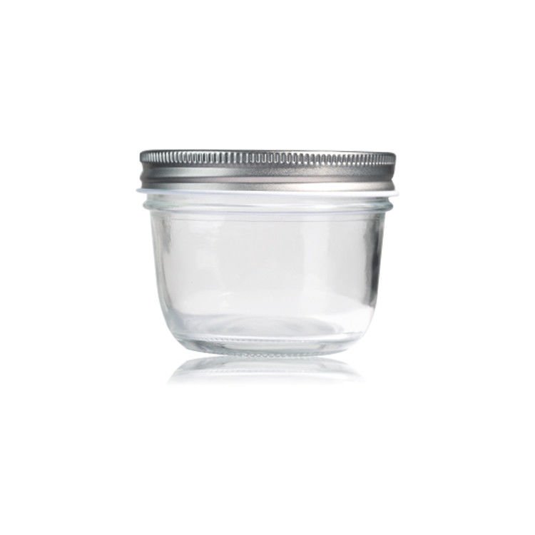 Hoogwaardige voedselkwaliteit Mason honingfles 2oz 8oz glas opslagpot met deksels