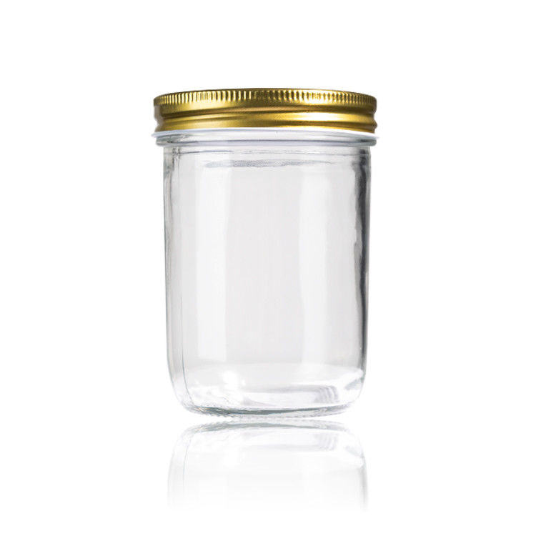 Hoogwaardige voedselkwaliteit Mason honingfles 2oz 8oz glas opslagpot met deksels