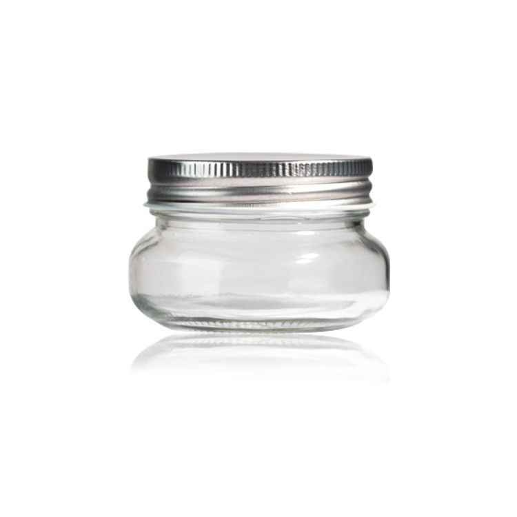 Hoogwaardige voedselkwaliteit Mason honingfles 2oz 8oz glas opslagpot met deksels