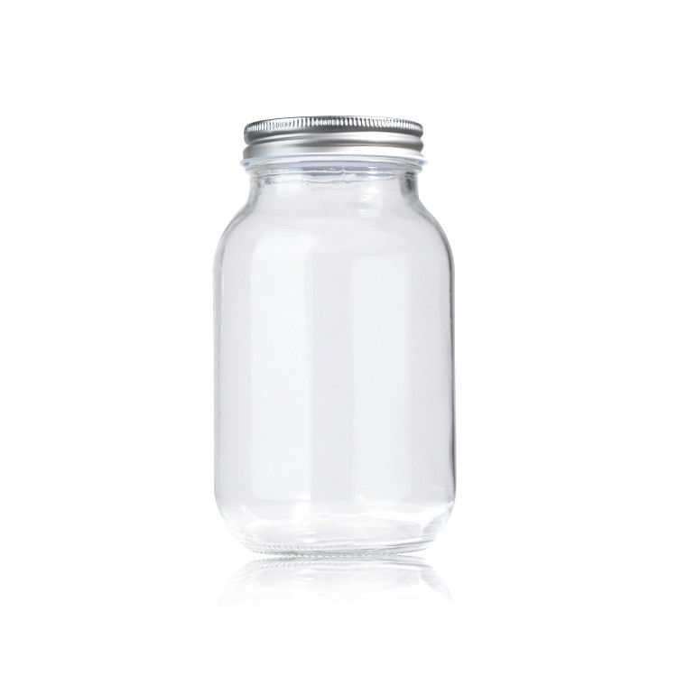 Hoogwaardige voedselkwaliteit Mason honingfles 2oz 8oz glas opslagpot met deksels